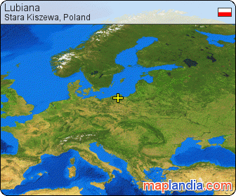 Lubiana satellite map