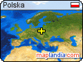 Polska satellite map