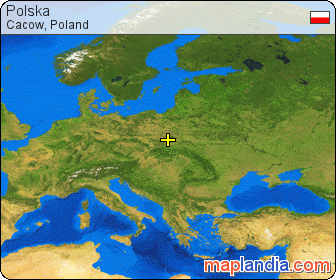 Polska satellite map
