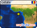 cetate satellite map