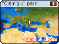 "Cismigiu" park satellite map