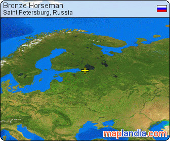 Bronze Horseman satellite map