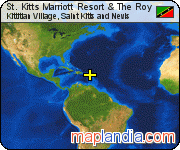 St. Kitts Marriott Resort & The Roy satellite map