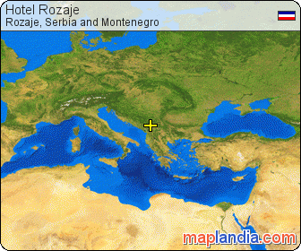 Hotel Rozaje satellite map