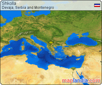 Shkolla satellite map