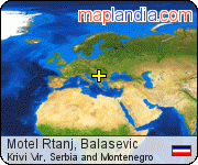 Motel Rtanj, Balasevic satellite map