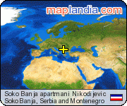 Soko Banja apartmani Nikodijevic satellite map