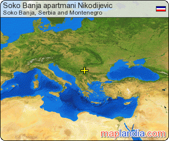 Soko Banja apartmani Nikodijevic satellite map