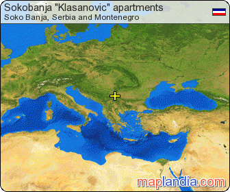 Sokobanja "Klasanovic" apartments satellite map