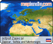 adput Zajecar satellite map