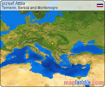 jozsef Attila satellite map