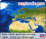 Banja Vrdnik apartmani smestaj satellite map