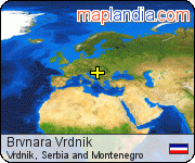 Brvnara Vrdnik satellite map