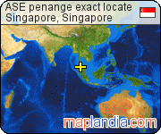 ASE penange exact locate satellite map