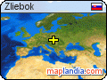 Žliebok satellite map