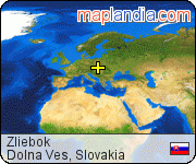 Žliebok satellite map