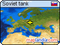 Soviet tank satellite map