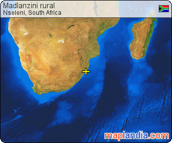Madlanzini rural satellite map