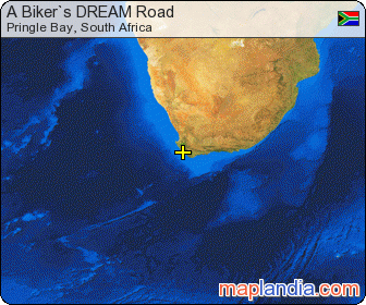 A Biker`s DREAM Road satellite map