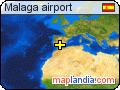 Malaga airport satellite map