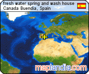 fresh water spring and wash house satellite map