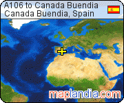 A106 to Canada Buendia satellite map