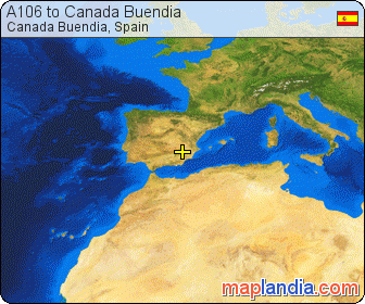 A106 to Canada Buendia satellite map