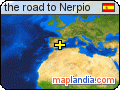 the road to Nerpio  satellite map
