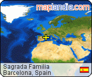 Sagrada Familia satellite map