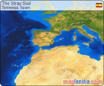 The Stray Sod satellite map