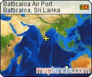 Batticaloa Air Port satellite map