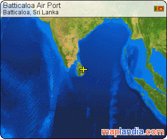 Batticaloa Air Port satellite map