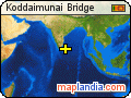 Koddaimunai Bridge satellite map