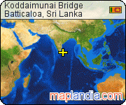 Koddaimunai Bridge satellite map