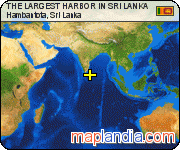 THE LARGEST HARBOR IN SRI LANKA satellite map