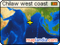 Chilaw west coast satellite map