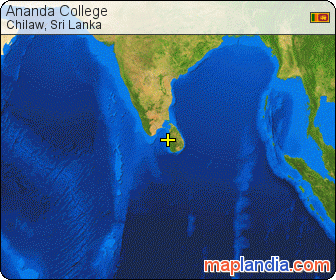 Ananda College satellite map