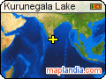 Kurunegala Lake satellite map