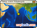 Railway station Ambalangoda satellite map
