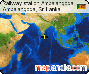 Railway station Ambalangoda satellite map