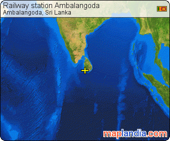 Railway station Ambalangoda satellite map