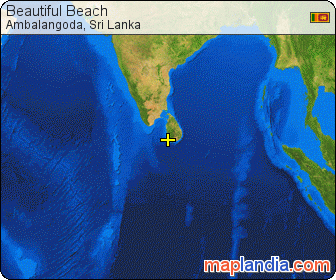 Beautiful Beach satellite map