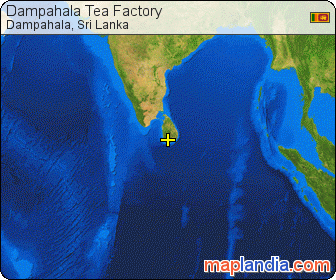 Dampahala Tea Factory satellite map