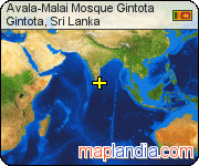 Avala-Malai Mosque Gintota satellite map