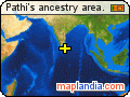 Pathi's ancestry area. satellite map
