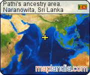 Pathi's ancestry area. satellite map