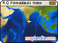 R G Premadasa's Home satellite map