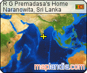 R G Premadasa's Home satellite map