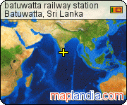 batuwatta railway station satellite map