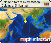 Colombo fort railway station satellite map